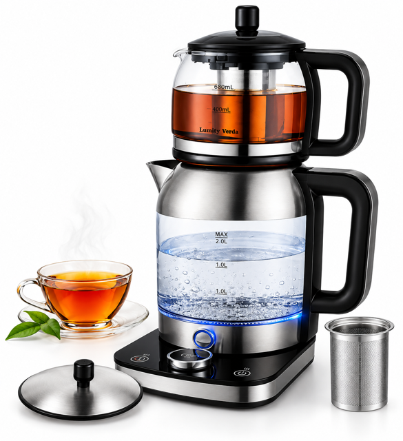 چای ساز روی همی لومیتی وردا مدل VER2280 توان 1800 وات